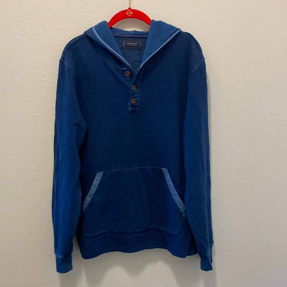 LUCKY BRAND Indigo HOODLEY‎ Sweatshirt